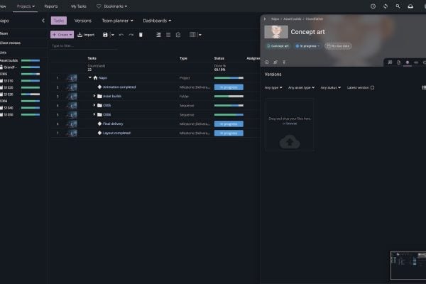 New sidebar + UI_ftrack Studio_2022_8