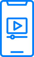 Solutions Create Mobile-First Streaming Experiences - Icon (Seamless Mobile Viewing)